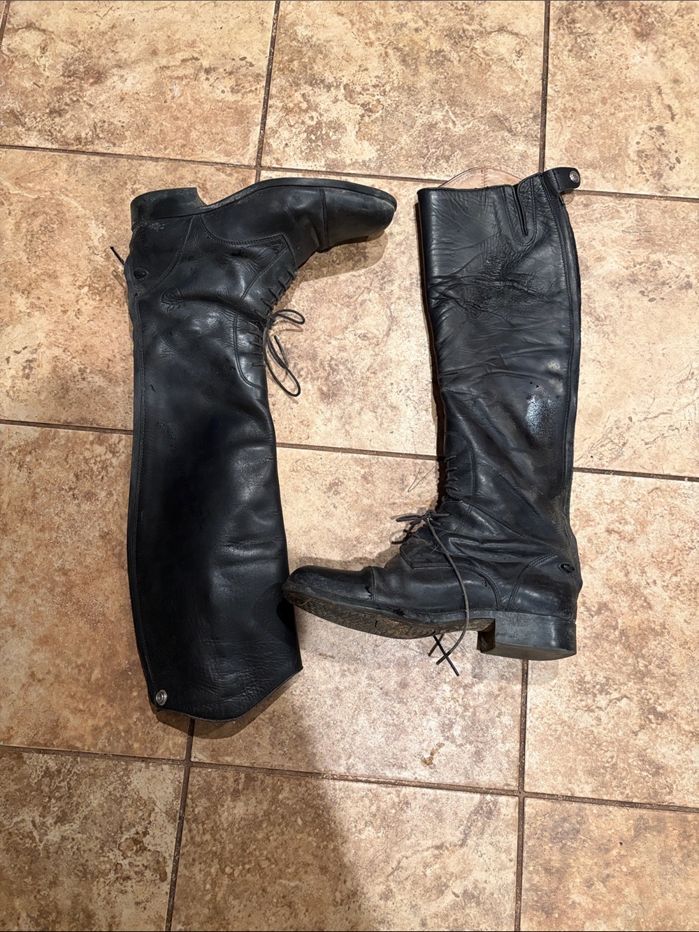 Woman’s Ariat tall  leather field boots.